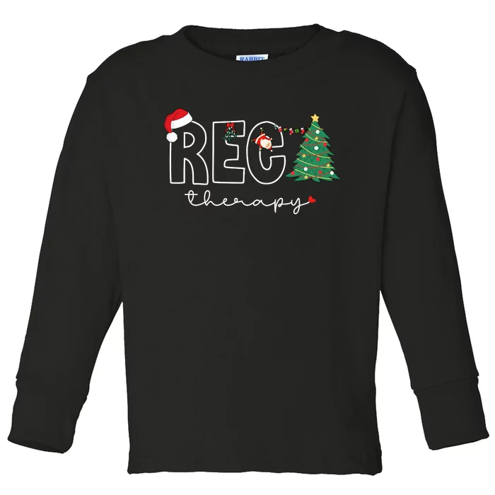 Christmas Recreational Therapy Holiday Season Toddler Long Sleeve Shirt