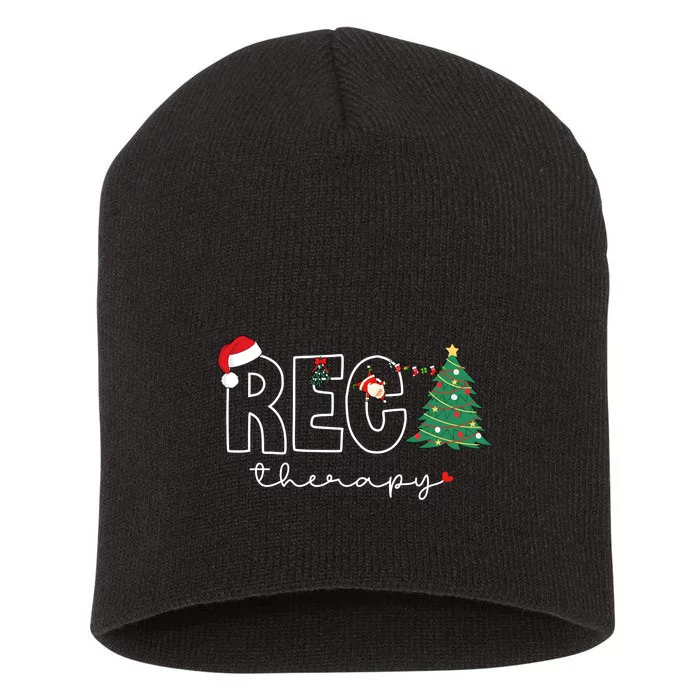 Christmas Recreational Therapy Holiday Season Short Acrylic Beanie