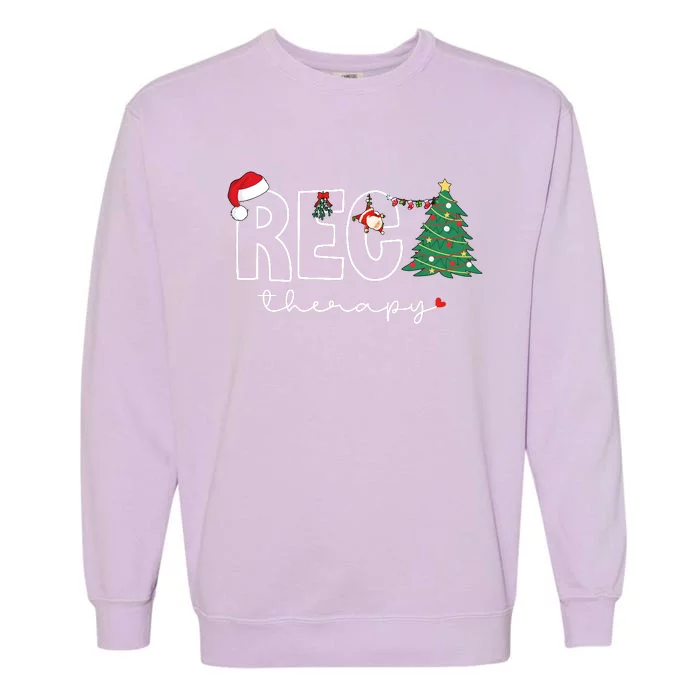 Christmas Recreational Therapy Holiday Season Garment-Dyed Sweatshirt