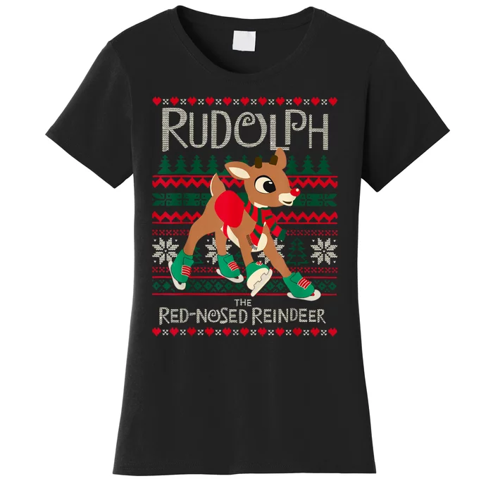 Cute Rudolph The Red Nosed Reindeer Christmas Special Xmas Women's T-Shirt