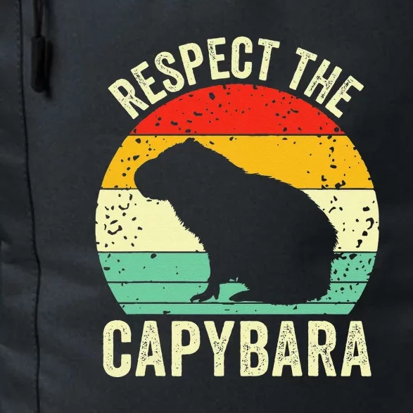 Capybaras Respect The Capybara Cavy Rodent Lover Daily Commute Backpack