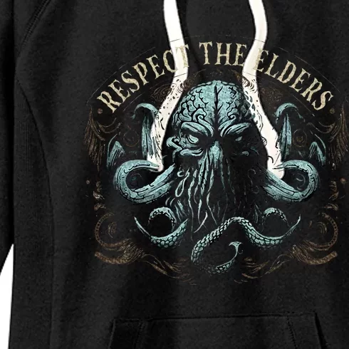 Cthulhu Respect The Elders Women's Fleece Hoodie