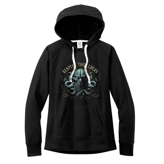 Cthulhu Respect The Elders Women's Fleece Hoodie