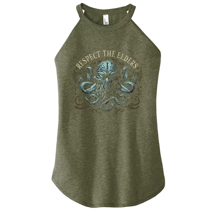 Cthulhu Respect The Elders Women’s Perfect Tri Rocker Tank