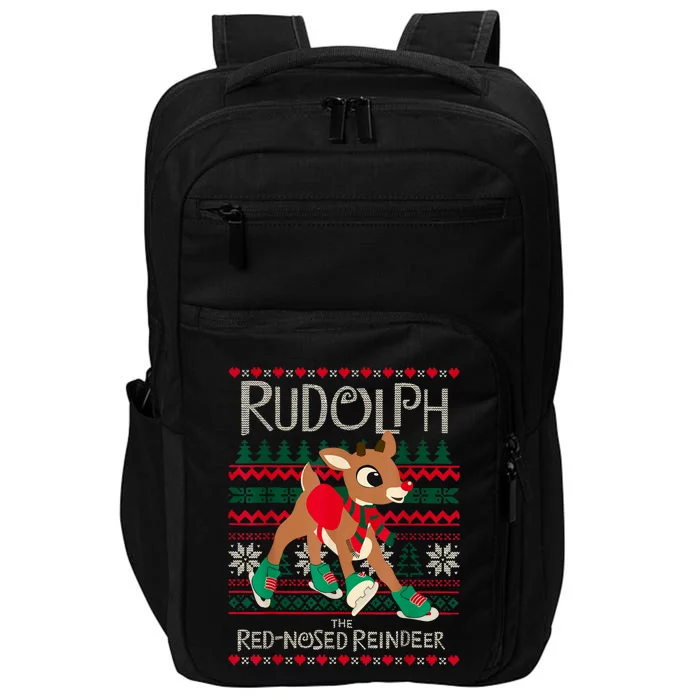 Cute Rudolph The Red Nosed Reindeer Christmas Special Xmas Impact Tech Backpack