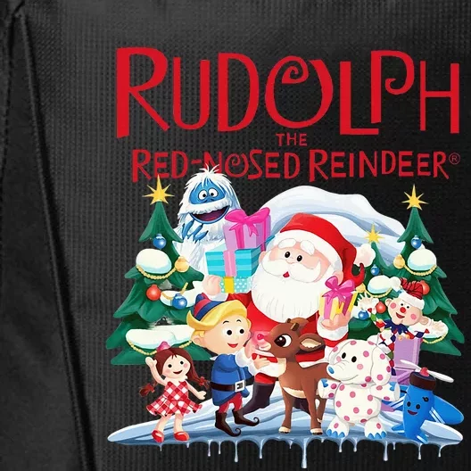 Cute Rudolph The Red Nosed Reindeer Christmas Special Xmas City Backpack