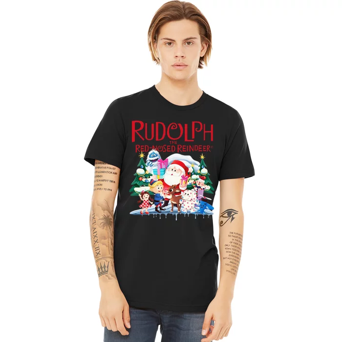 Cute Rudolph The Red Nosed Reindeer Christmas Special Xmas Premium T-Shirt