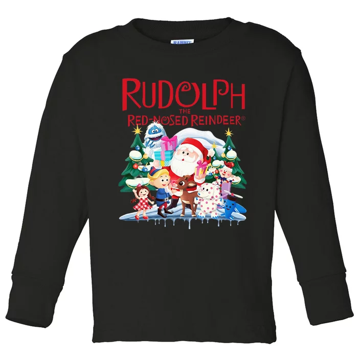 Cute Rudolph The Red Nosed Reindeer Christmas Special Xmas Toddler Long Sleeve Shirt