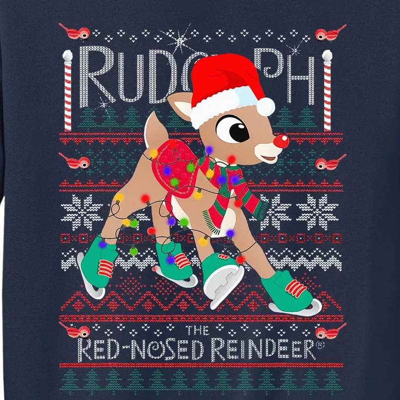 Cute Rudolph The Red Nosed Reindeer Christmas Tree Sweatshirt