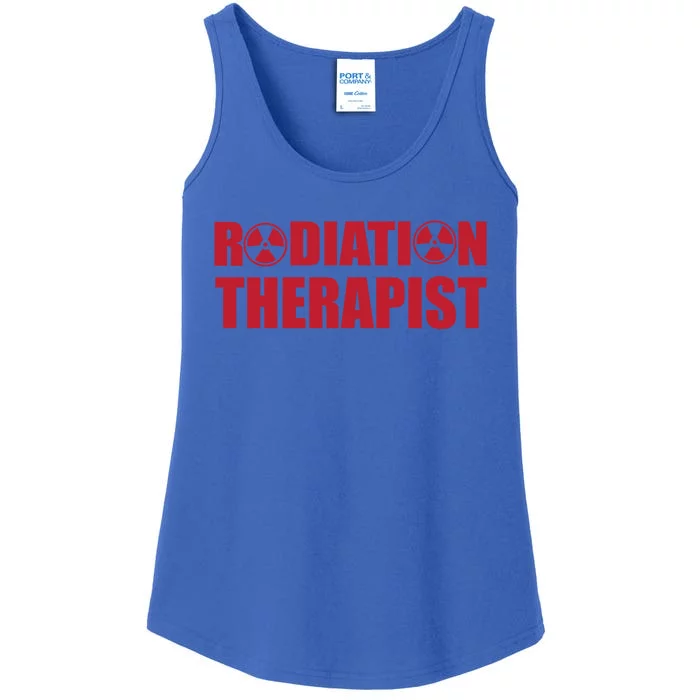 Cool Radiation Therapist Trefoil Medical Oncology Team Gift Ladies Essential Tank