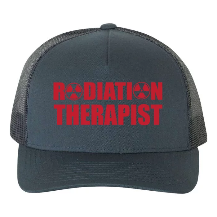 Cool Radiation Therapist Trefoil Medical Oncology Team Gift Yupoong Adult 5-Panel Trucker Hat