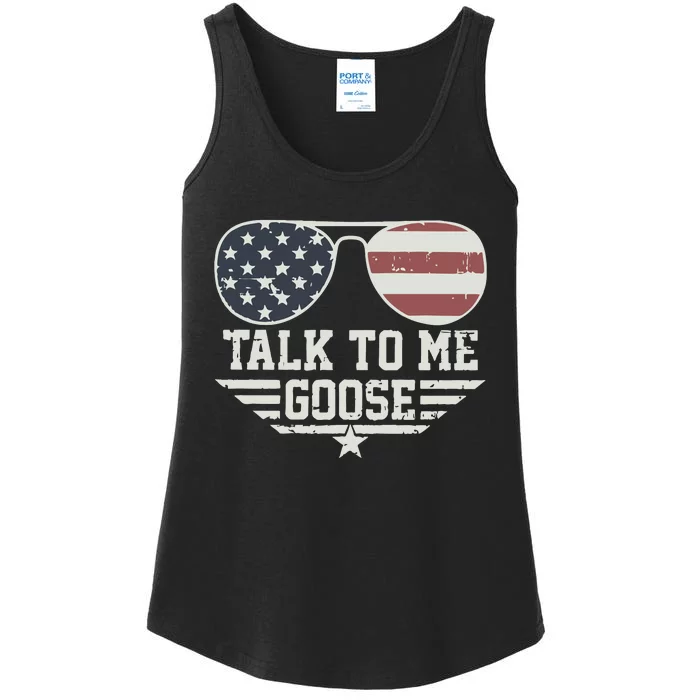 Cool Retro Talk To Me Goose Gift Ladies Essential Tank