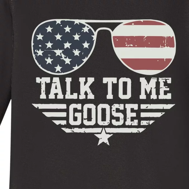 Cool Retro Talk To Me Goose Gift Baby Long Sleeve Bodysuit