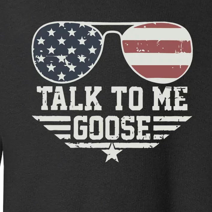 Cool Retro Talk To Me Goose Gift Toddler Sweatshirt