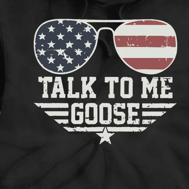 Cool Retro Talk To Me Goose Gift Tie Dye Hoodie