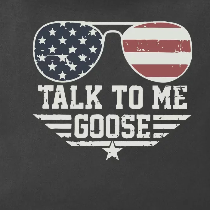 Cool Retro Talk To Me Goose Gift Zip Tote Bag