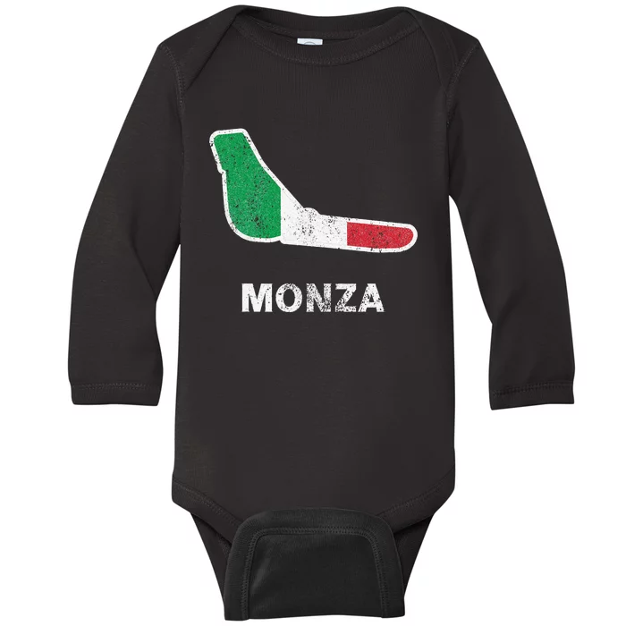 Car Racing Track In Monza Italy Monza Circuit Racing Track Baby Long Sleeve Bodysuit