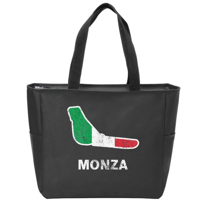 Car Racing Track In Monza Italy Monza Circuit Racing Track Zip Tote Bag