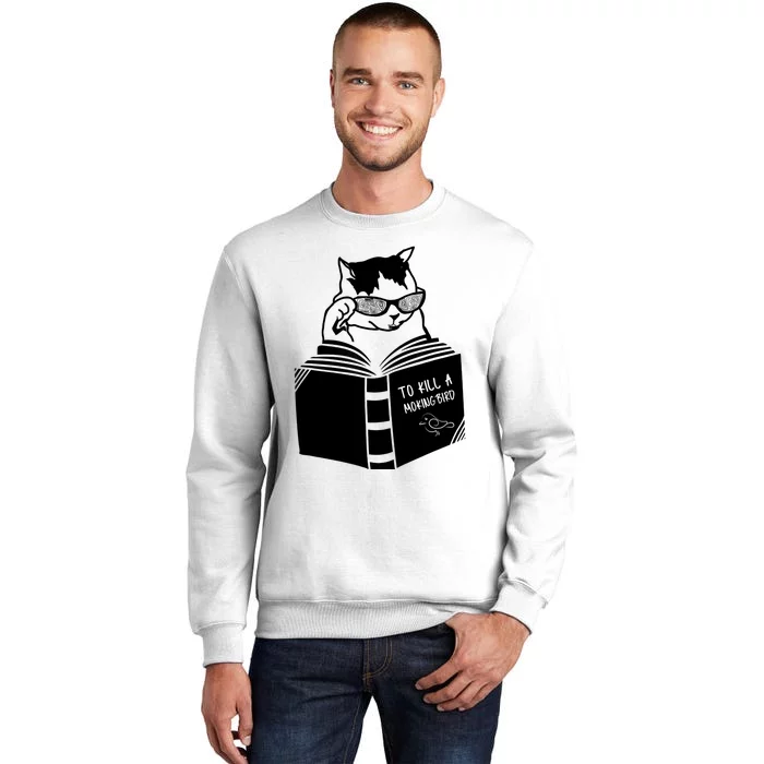 Cat Reading To Kill A Mockingbird Funny Sweatshirt