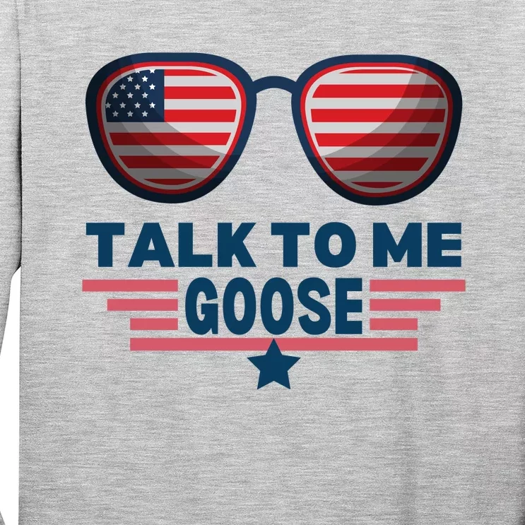 Cool Retro Talk To Me Goose Gift Long Sleeve Shirt