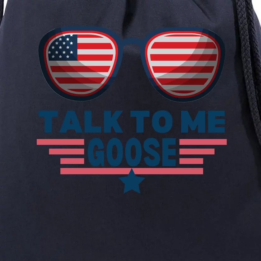 Cool Retro Talk To Me Goose Gift Drawstring Bag