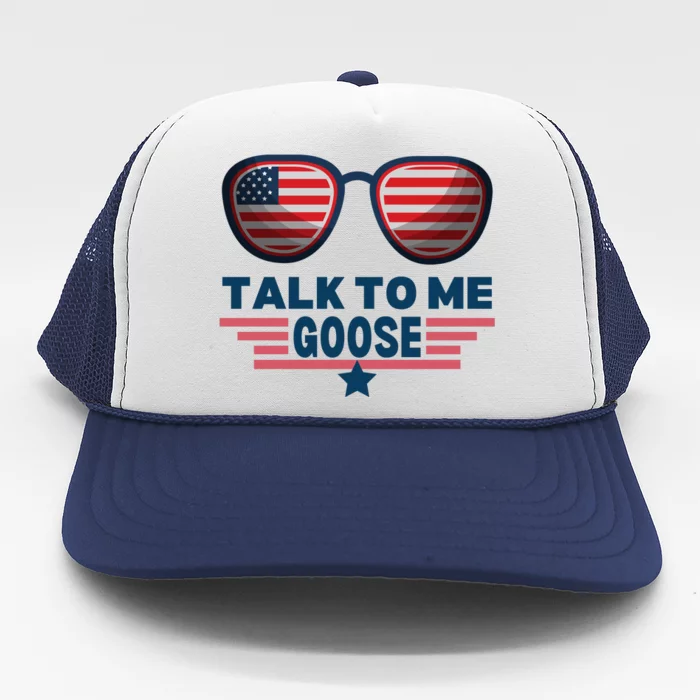 Cool Retro Talk To Me Goose Gift Trucker Hat