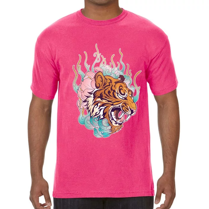 Cool Roaring Tiger Japanese Tattoo Comfort Colors T-Shirt