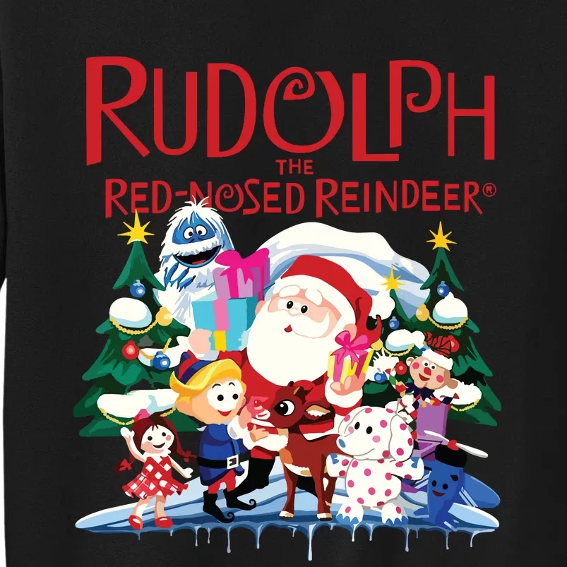 Cute Rudolph The Red Nosed Reindeer Christmas Special Xmas Vneck Tall Sweatshirt