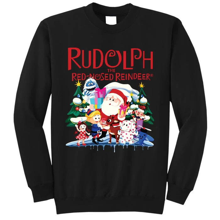 Cute Rudolph The Red Nosed Reindeer Christmas Special Xmas Vneck Tall Sweatshirt