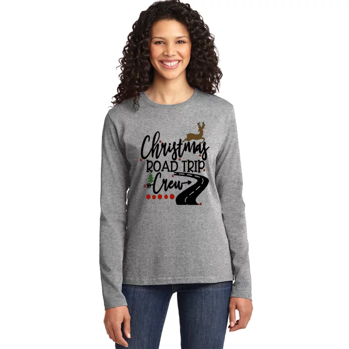 Christmas Road Trip Road Trip Family Family Crew Travel Gift Ladies Long Sleeve Shirt