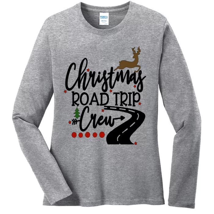 Christmas Road Trip Road Trip Family Family Crew Travel Gift Ladies Long Sleeve Shirt