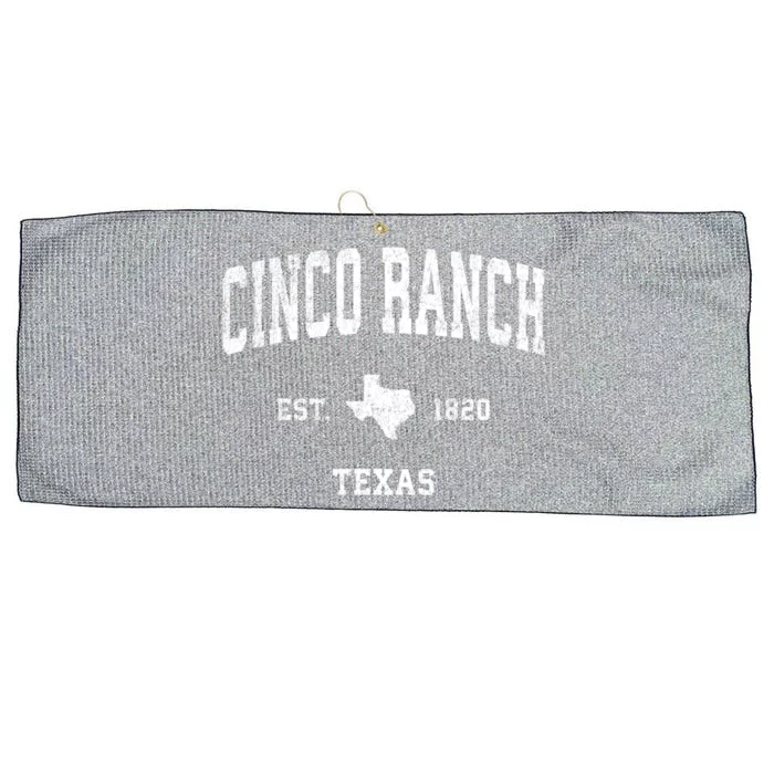 Cinco Ranch Texas Tx Vintage Sports Large Microfiber Waffle Golf Towel