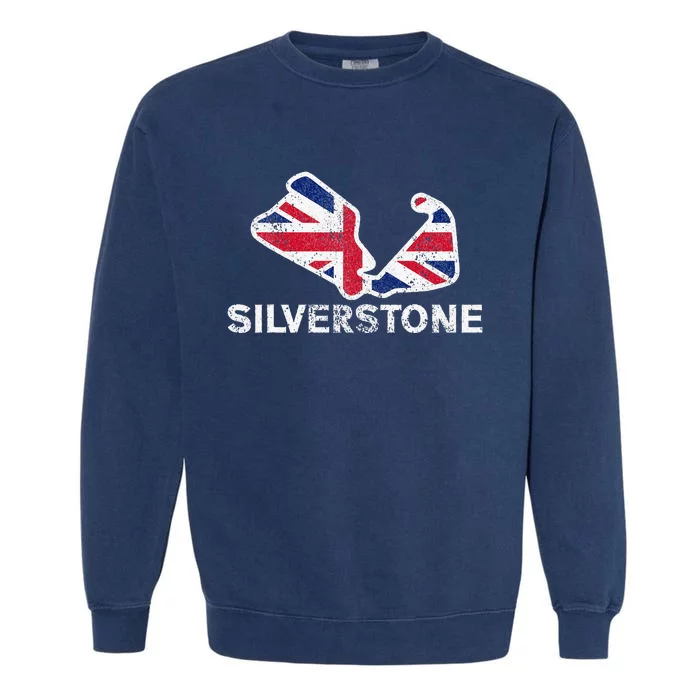 Car Racing Track In England Silverstone Circuit Racing Fans Garment-Dyed Sweatshirt