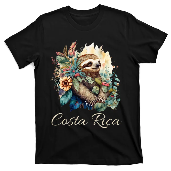 Costa Rica Tropical Sloth T-Shirt