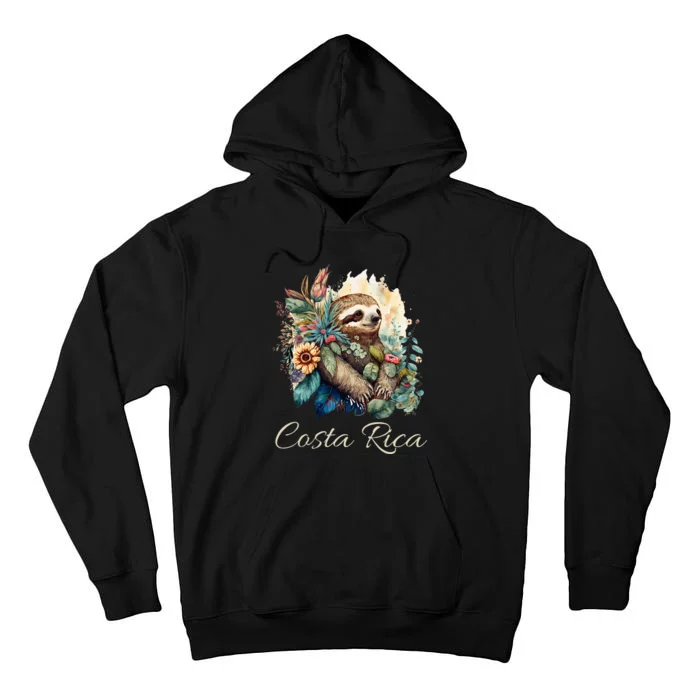 Costa Rica Tropical Sloth Tall Hoodie