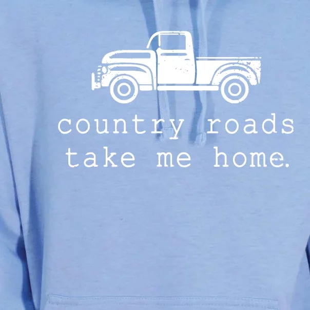 Country Roads Take Me Home Unisex Surf Hoodie