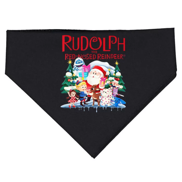 Cute Rudolph The Red Nosed Reindeer Christmas Special Xmas USA-Made Doggie Bandana