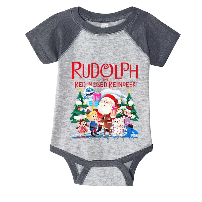 Cute Rudolph The Red Nosed Reindeer Christmas Special Xmas Infant Baby Jersey Bodysuit