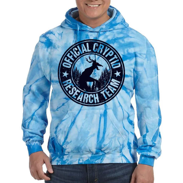 Cryptid Research Team Wendigo Retro Cryptozoology Tie Dye Hoodie