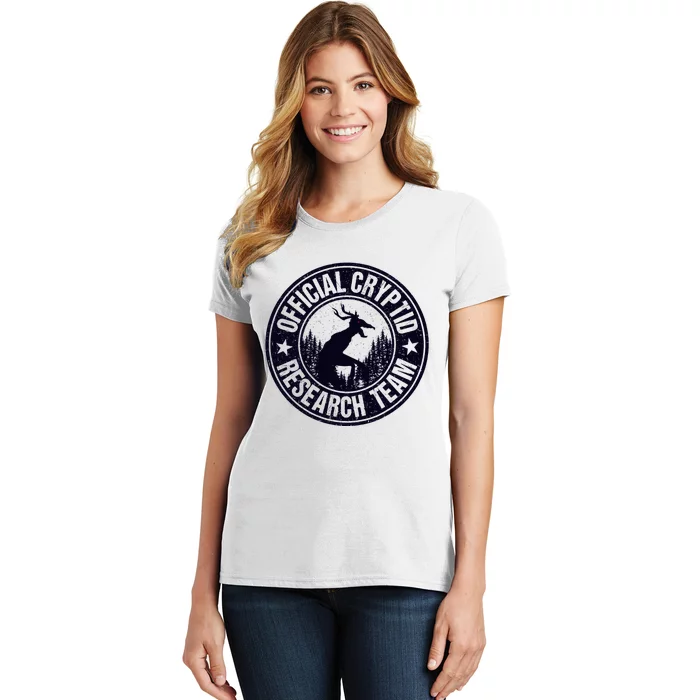 Cryptid Research Team Wendigo Retro Cryptozoology Women's T-Shirt