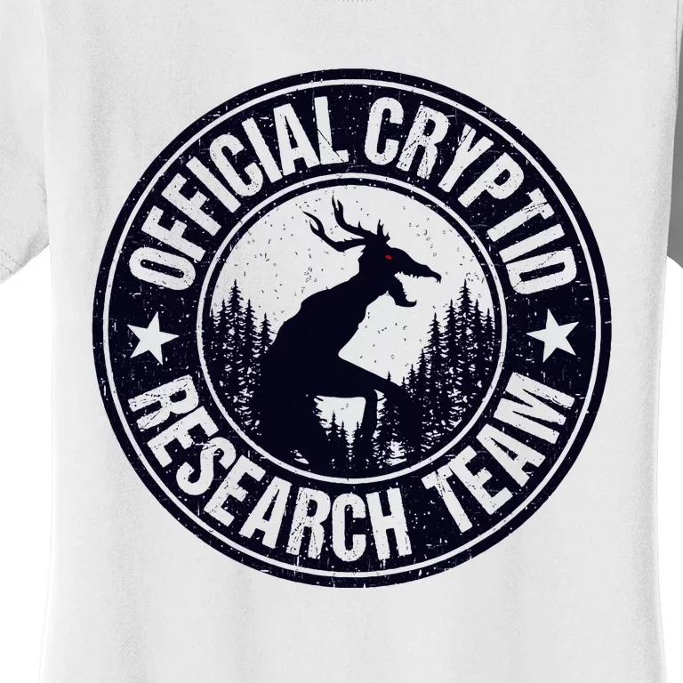 Cryptid Research Team Wendigo Retro Cryptozoology Women's T-Shirt