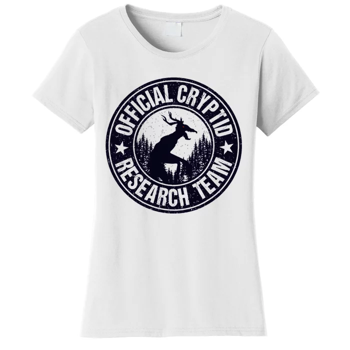 Cryptid Research Team Wendigo Retro Cryptozoology Women's T-Shirt