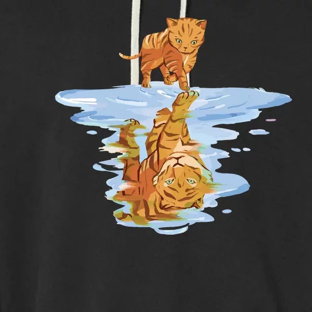 Cat Reflecting Tiger Garment-Dyed Fleece Hoodie