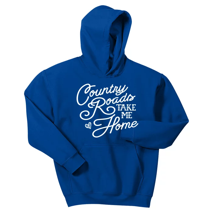 Country Roads Take Me Home Vintage Gift Kids Hoodie