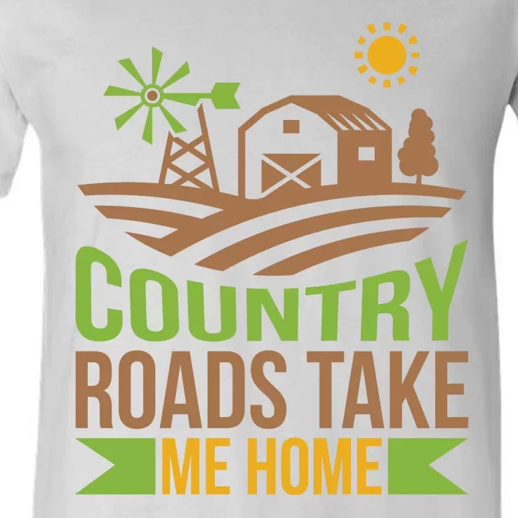 Country Roads Take Me Home V-Neck T-Shirt