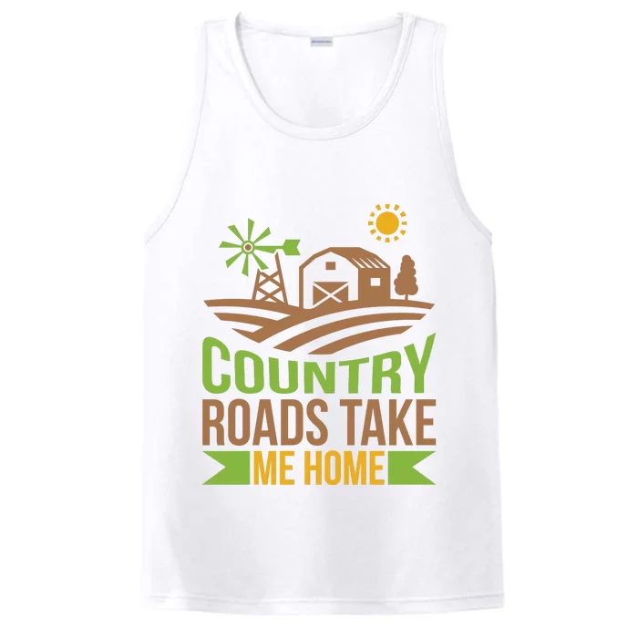 Country Roads Take Me Home Performance Tank