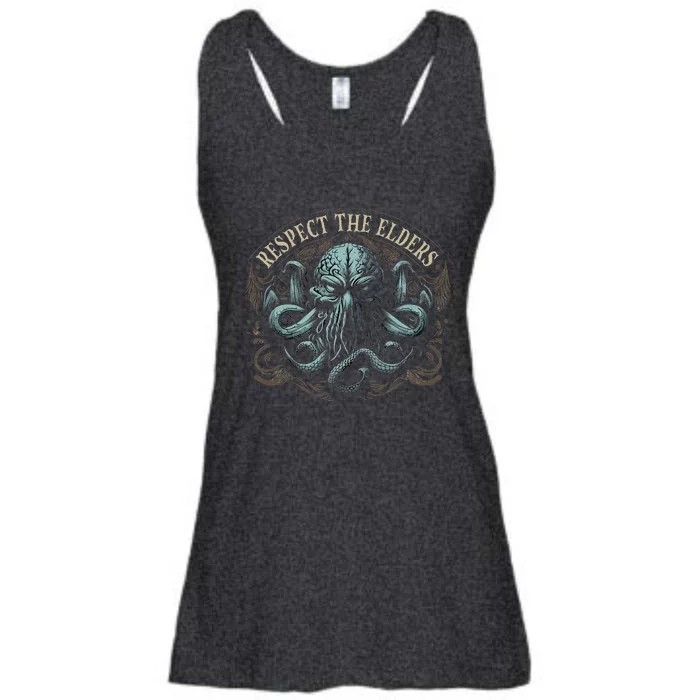 Cthulhu Respect The Elders Cosmic Horror Cthulhu Ladies Essential Flowy Tank