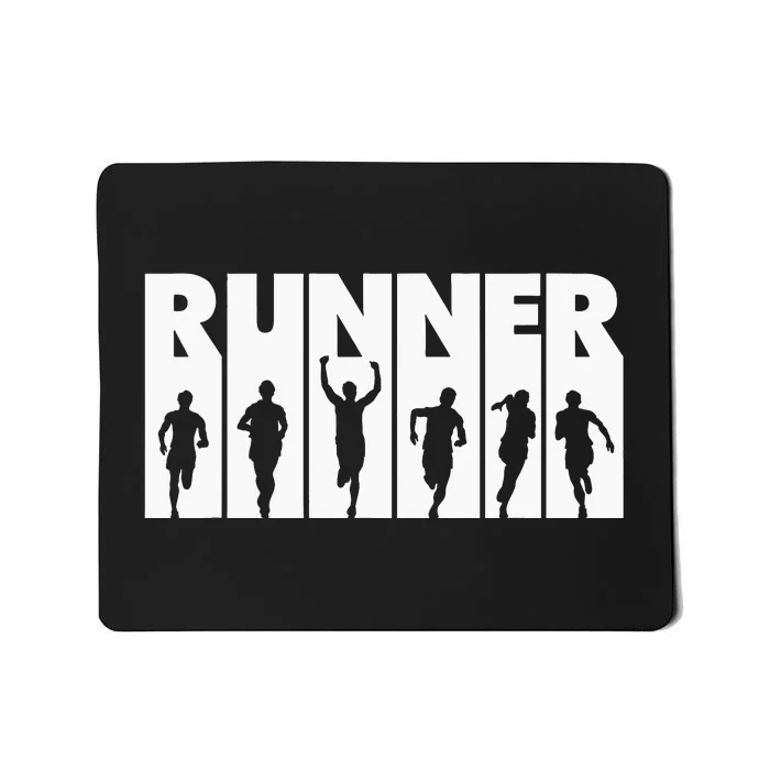 Cool Runner Triathlon Athlete Cross Country Running Tee Mousepad