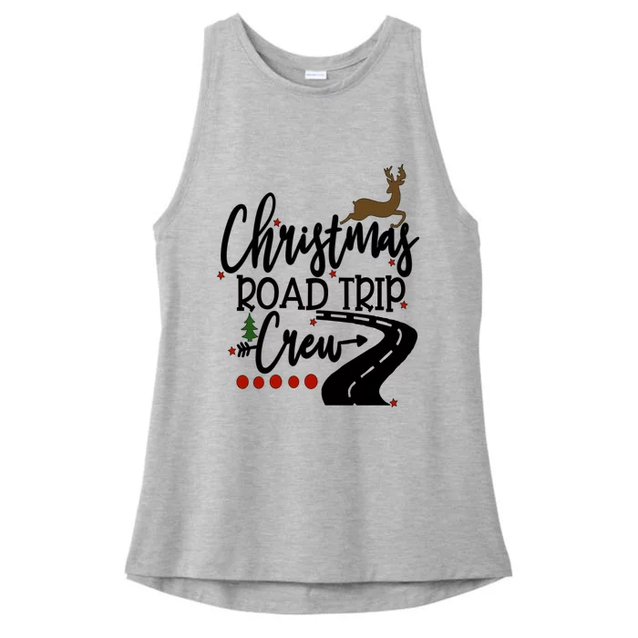 Christmas Road Trip Road Trip Family Family Crew Travel Gift Ladies Tri-Blend Wicking Tank