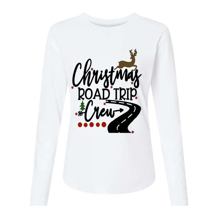 Christmas Road Trip Road Trip Family Family Crew Travel Gift Womens Cotton Relaxed Long Sleeve T-Shirt